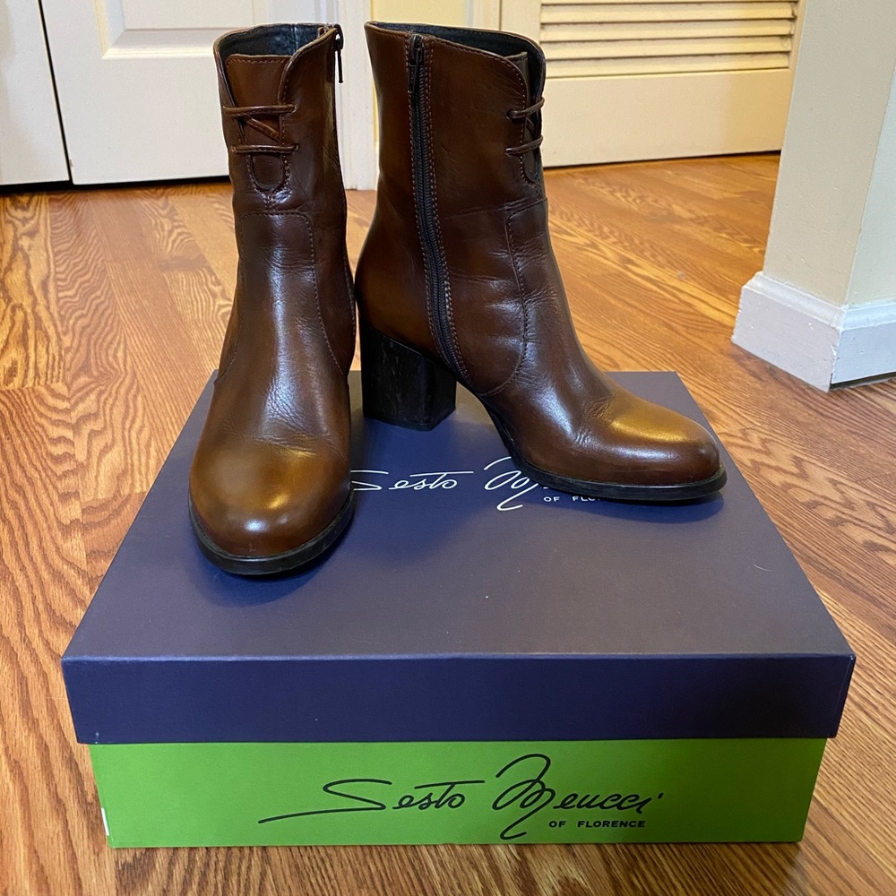 Sesto Meucci Arian Cuoio Deco Boots (Size 7.5)